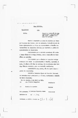 Acórdão nº 00164 de 1940