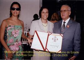 Medalha da Inconfidência Outorgada pelo Governo do Estado de Minas Gerais