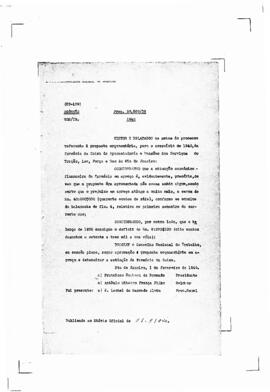 Acórdão nº 00109 de 1939