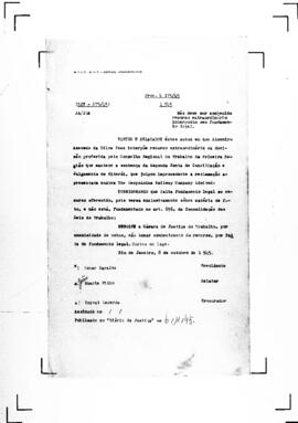 Acórdão nº 00875 de 1945