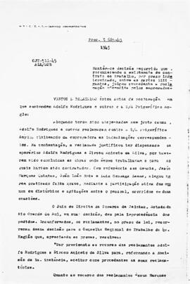 Acórdão nº 00511 de 1945