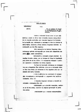 Acórdão nº 00838 de 1945