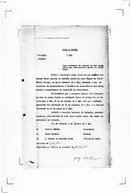 Acórdão nº 00002 de 1941