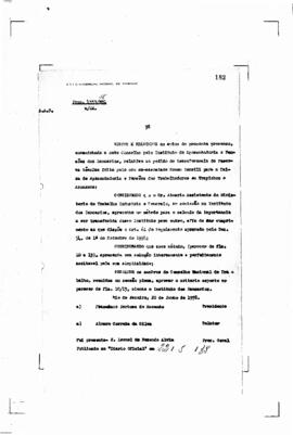 Acórdão nº 182 de 1938