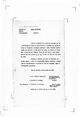 Acórdão nº 00510 de 1938