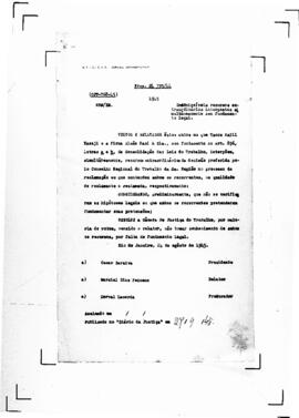 Acórdão nº 00768 de 1944