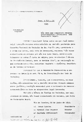 Acórdão nº 00531 de 1945