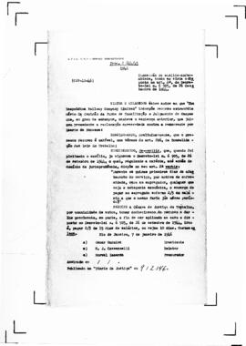 Acórdão nº 00010 de 1945