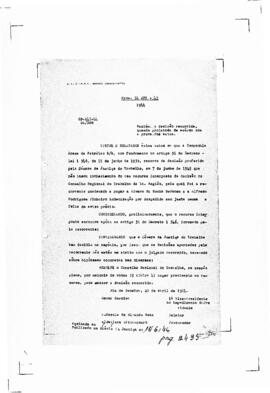 Acórdão nº 00141 de 1943