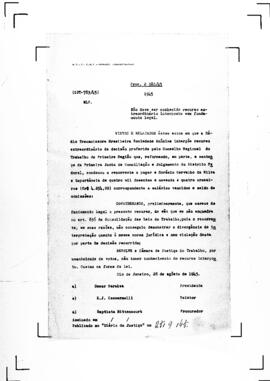 Acórdão nº 00783 de 1945