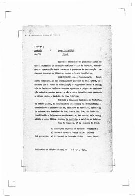 Acórdão nº 00047 de 1938