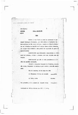 Acórdão nº 00334 de 1938