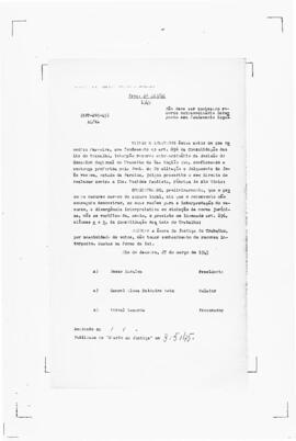 Acórdão nº 00265 de 1944