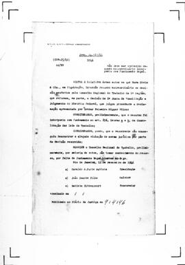 Acórdão nº 00025 de 1944