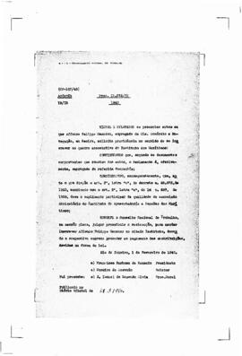 Acórdão nº 00107 de 1938