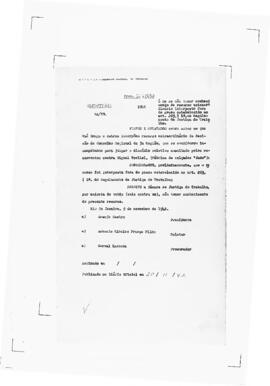 Acórdão nº 00277 de 1942