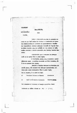 Acórdão nº 00461 de 1938