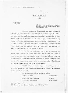 Acórdão nº 00349 de 1944