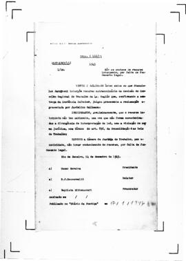 Acórdão nº 01069 de 1945