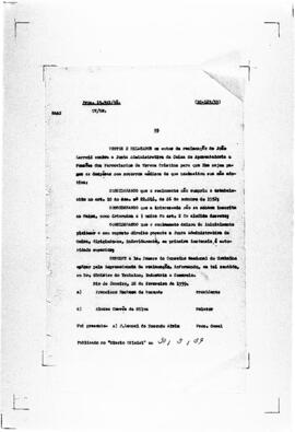 Acórdão nº 00123 de 1938