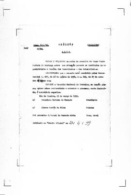 Acórdão nº 00316 de 1938