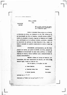 Acórdão nº 00679 de 1945