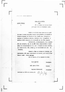 Acórdão nº 01078 de 1945