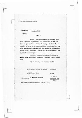 Acórdão nº 01582 de 1939