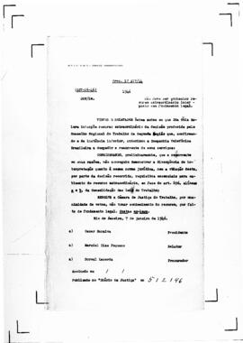 Acórdão nº 00016 de 1944