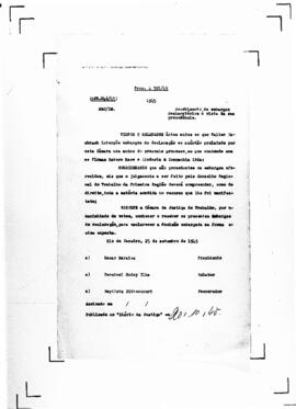 Acórdão nº 00846 de 1945