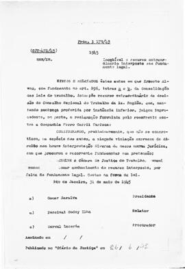 Acórdão nº 00471 de 1943