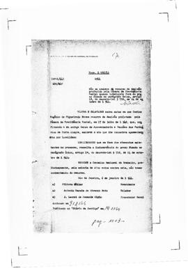 Acórdão nº 00001 de 1941