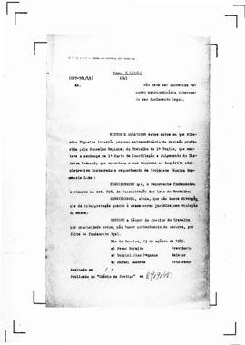 Acórdão nº 00761 de 1945