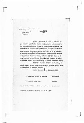 Acórdão nº 00061 de 1941