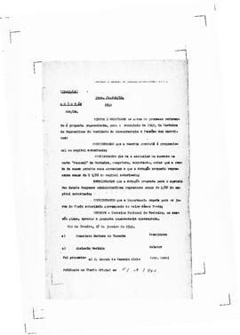 Acórdão nº 00045 de 1939