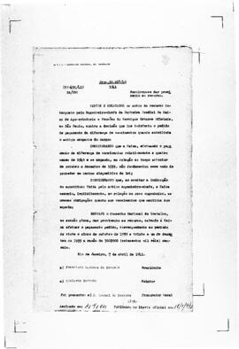 Acórdão nº 00455 de 1940