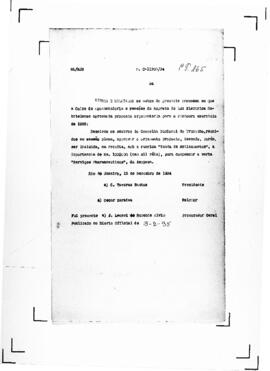 Acórdão nº 00265 de 1934