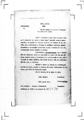 Acórdão nº 00599 de 1945