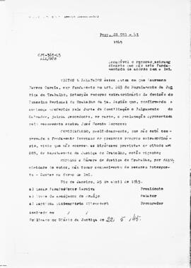 Acórdão nº 00365 de 1943