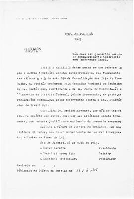 Acórdão nº 00412 de 1944