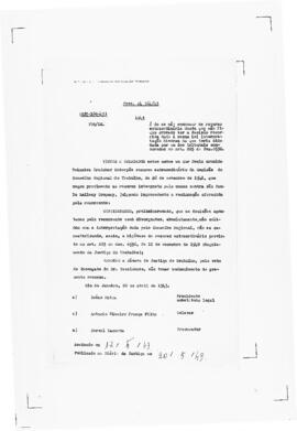 Acórdão nº 00189 de 1943