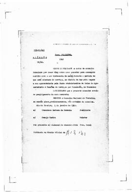 Acórdão nº 00015 de 1939