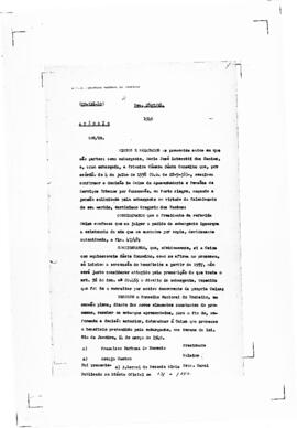 Acórdão nº 00316 de 1938