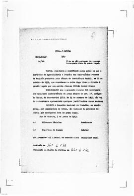 Acórdão nº 00137 de 1941