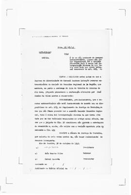 Acórdão nº 00259 de 1942