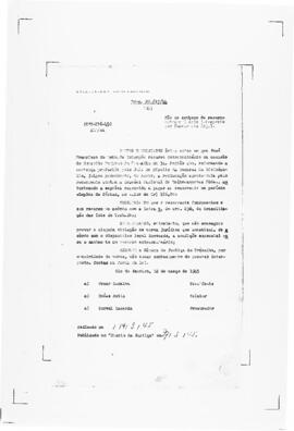 Acórdão nº 00216 de 1944