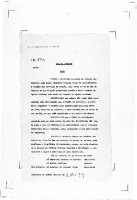 Acórdão nº 00599 de 1939