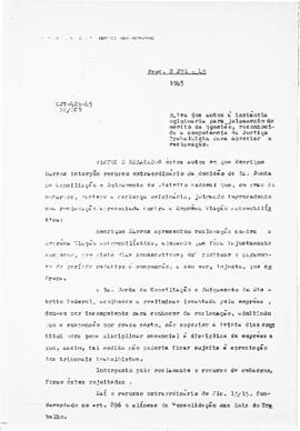 Acórdão nº 00421 de 1945