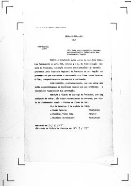 Acórdão nº 00699 de 1945