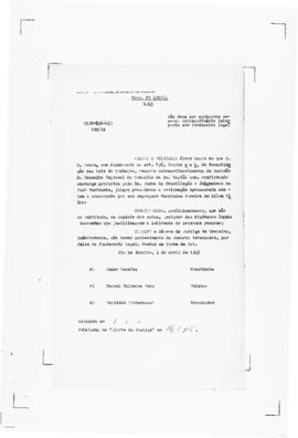 Acórdão nº 00296 de 1944